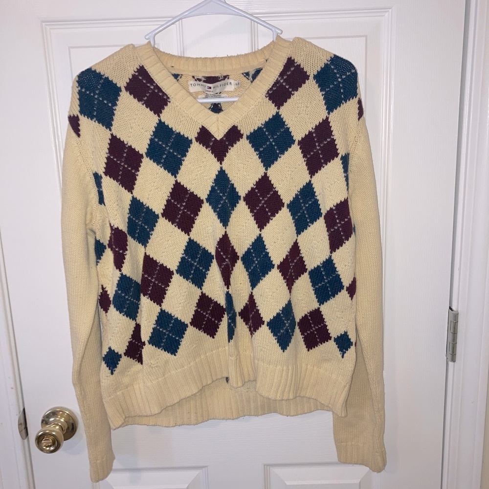 Tommy Hilfiger Argyle Sweater - Picture 2 of 4